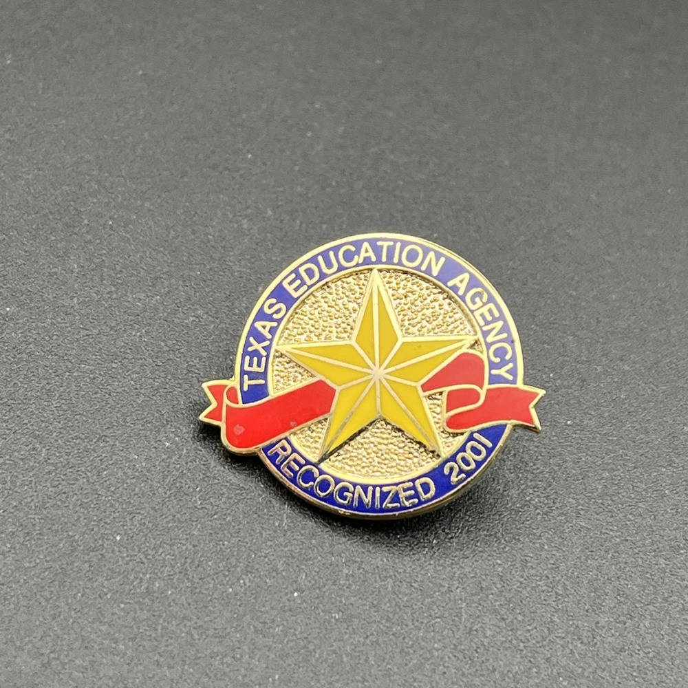 State Of Texas Education Agency Recognized 2001 Lapel Hat Pin